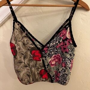 Urban Renewal Cropped Floral Tank Top VTG